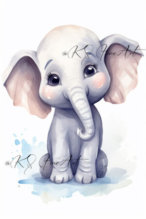 Wandbild Elefant