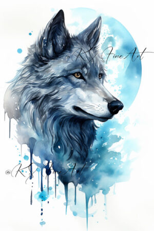Wandbild Wolf